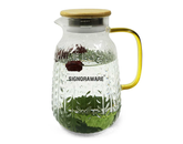BoroPure Borosilicate Jug with Bamboo Lid 2000ml