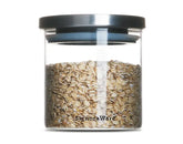 Signoraware Trison 700ml Round Brorosilicate Glass Jars & Containers With Airtight Lid / Wide Mouth Compact Jar for Storage / Bowl is Microwave Freezer Safe Not Lid ( 0.25 Litres / Food Grade)