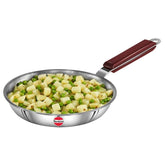 Hawkins 20 cm Frying Pan, Triply Stainless Steel Fry Pan, Induction Fry Pan, Small Frying Pan, Silver