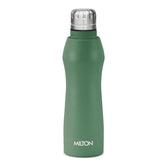MILTON Elate 1000 Stainless Steel Water Bottle 840 ml, Single Walled, ISI Certified I Leak Proof Lid, Rust Proof I For School, Office, Gym I
