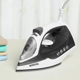 Borosil 1380W SmartPress Steam Iron | BIS Approved Made in India | Ceramic Soleplate, Vertical & Horizontal Steam Busting, Self Cleaning Function | For Dry & Steam Ironing | 2 Years Warranty