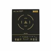 BOSS Chefmax 1800 Watts Induction Cooktop, Menu Option, Soft Touch Button, temperature adjustment, Black