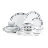 Imperial Plus Damask Elegant Opalware Dinner Set (27 / 33 Pieces)