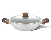 Naturally Forged Aluminum Kadai - Induction Bottom