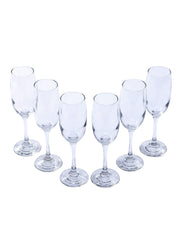 Wonderchef Modena Champagne Flute Glass 190 ml (Set of 6)