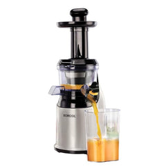 Borosil Health Pro Cold Press Slow Juicer, Portable Slow Juicer, Compact Design, For Fresh Fruits & Vegetables, 200 W
