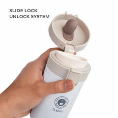 DUBBLIN Frappe Stainless Steel Tea Coffee Mug Double Wall Vacuum Insulated Travel Mug with Leak Proof Lid, Wide Mouth Tumbler, Thermo Flask Keeps Hot 6 Hrs, Cold 12 Hrs