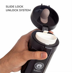 DUBBLIN Frappe Stainless Steel Tea Coffee Mug Double Wall Vacuum Insulated Travel Mug with Leak Proof Lid, Wide Mouth Tumbler, Thermo Flask Keeps Hot 6 Hrs, Cold 12 Hrs