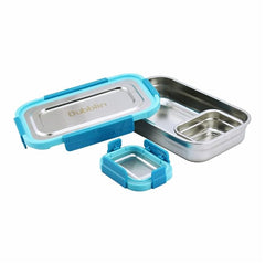 DUBBLIN Dineout Jr. Stainless Steel Lunch Box Insulated Airtight Spill Proof, sabzi Container Inside