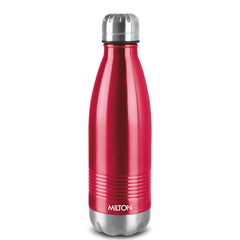 Milton Duo DLX 750 Thermosteel 700 ml Water Bottle, 24 Hr Hot and Cold I Leak Proof Lid, ISI Certified I Vacuum Insulated I for Office, Gym, School I