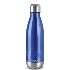 Milton Duo DLX 750 Thermosteel 700 ml Water Bottle, 24 Hr Hot and Cold I Leak Proof Lid, ISI Certified I Vacuum Insulated I for Office, Gym, School I