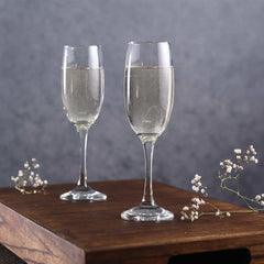 Wonderchef Modena Champagne Flute Glass 190 ml (Set of 6)