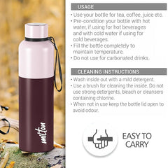 Ancy 500 Thermosteel Water Bottle,| 24 Hours Hot and Cold | Easy to Carry | Rust Proof | Tea | Coffee | Office| Gym | Home | Kitchen | Hiking | Trekking | Travel Bottle