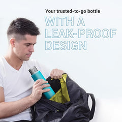 Milton Elfin Thermosteel 750 ml Water Bottle, 24 Hr Hot and Cold I Leak Proof Lid, ISI Certified I Vacuum Insulated I for Office, Gym, School I