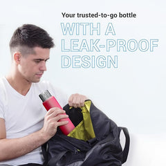 Milton Elfin Thermosteel 750 ml Water Bottle, 24 Hr Hot and Cold I Leak Proof Lid, ISI Certified I Vacuum Insulated I for Office, Gym, School I