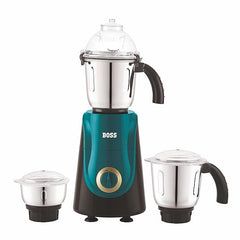 BOSS Crown 750W Mixer Grinder with Powerful Motor, 3 SS Jars, 5 years warranty