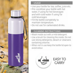 Ancy 500 Thermosteel Water Bottle,| 24 Hours Hot and Cold | Easy to Carry | Rust Proof | Tea | Coffee | Office| Gym | Home | Kitchen | Hiking | Trekking | Travel Bottle