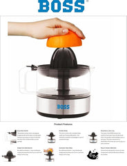 BOSS Citron Electric Fresh Citrus Fruit Juicer 30-Watt