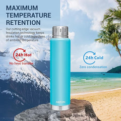 Milton Elfin Thermosteel 750 ml Water Bottle, 24 Hr Hot and Cold I Leak Proof Lid, ISI Certified I Vacuum Insulated I for Office, Gym, School I