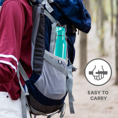 Milton Steel Sprint 900 Insulated Inner Stainless Steel Water Bottle, 630 ml | Easy Grip | Leak Proof | School | Office | Gym | Hiking | Treking | Travel Bottle