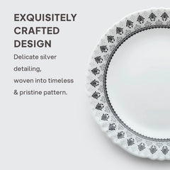 Imperial Plus Damask Elegant Opalware Dinner Set (27 / 33 Pieces)