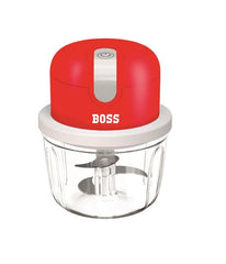 BOSS USB Rechargeable Wireless Electric Chopper with Stainless Steel Blades, One Touch Operation, 10 Seconds Chopping, Mincing Vegetable - 350 ML, 40 Watts
