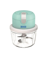 BOSS USB Rechargeable Wireless Electric Chopper with Stainless Steel Blades, One Touch Operation, 10 Seconds Chopping, Mincing Vegetable - 350 ML, 40 Watts