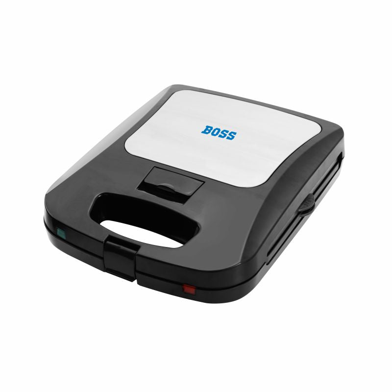 BOSS Jumbo XL, Large size 2-in-1 sandwich maker, 1300W, 0-180° flat bed, Detachable plates for toast & grill