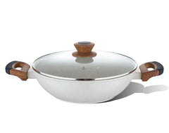 Naturally Forged Aluminum Kadai - Induction Bottom