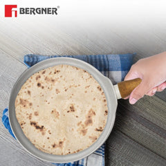 Naturally Forged Aluminum 28cm Pancake Pan / Dosa Tawa - Induction Bottom