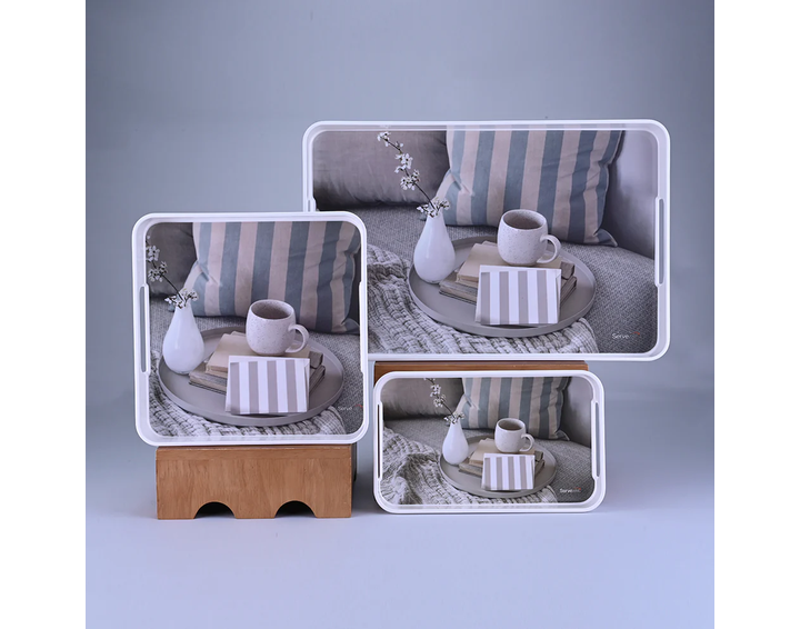 Servewell-3 pc Splendor Tray Set - Day Bed