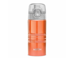 MILTON Vogue 500 Stainless Steel Water Bottle 490 ml, Single Walled, ISI Certified I Leak Proof Lid, Rust Proof I For School, Office, Gym
