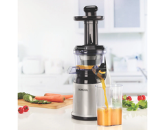 Borosil Health Pro Cold Press Slow Juicer, Portable Slow Juicer, Compact Design, For Fresh Fruits & Vegetables, 200 W